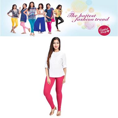 Buy INDIAN FLOWER Women Lycra Churidar legging Pink color Online at Low  Prices in India - Paytmmall.com